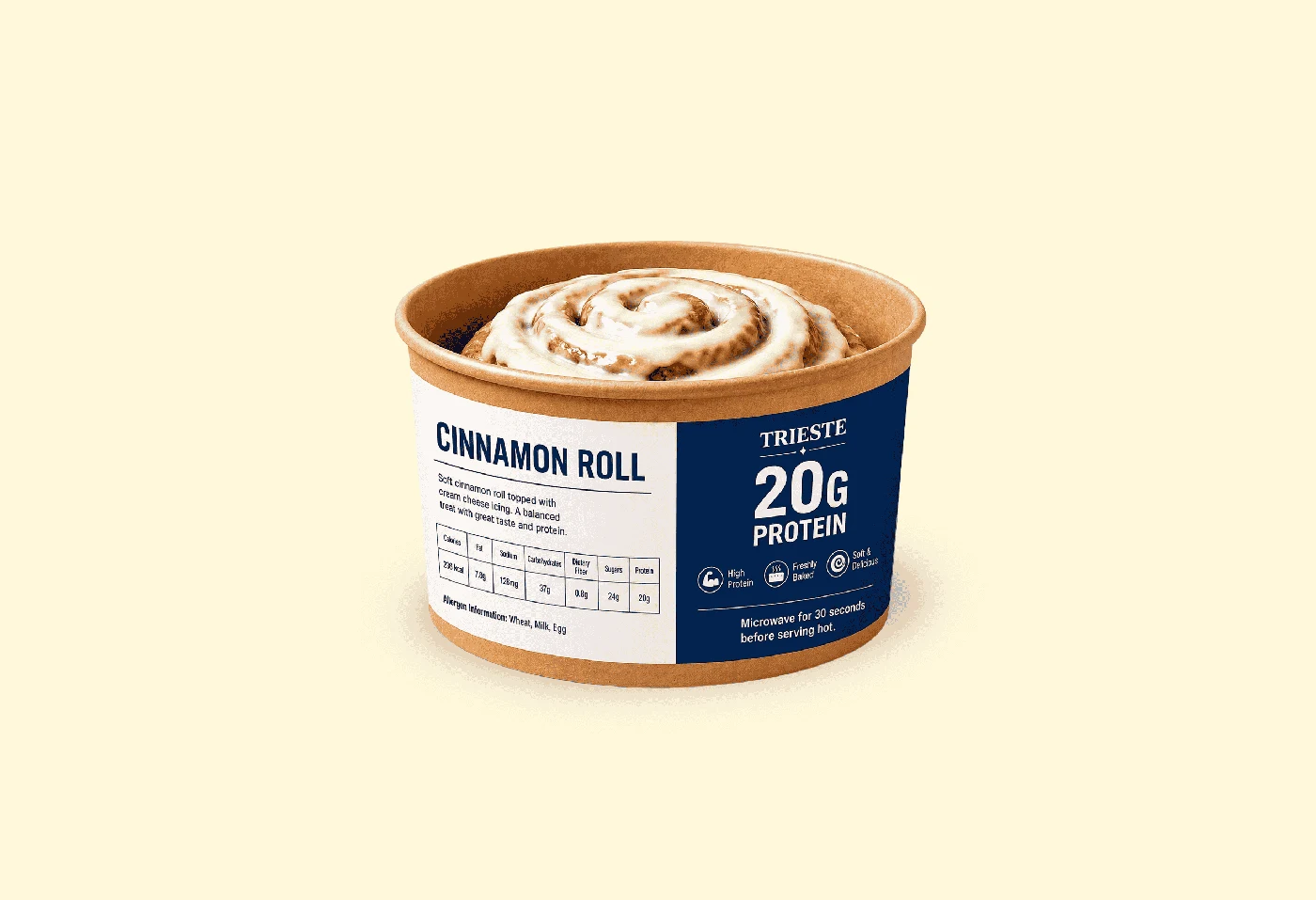 Trieste protein cinnamon roll